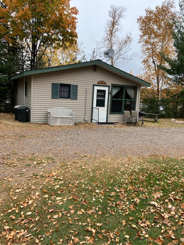 view of rear view of property