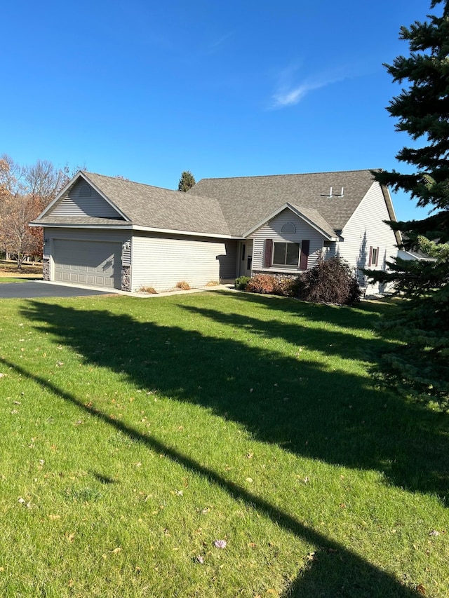 2501 Le Homme Dieu Vw NE, Alexandria, MN 56308 - ranch-style house with an attached garage, a front lawn, and driveway