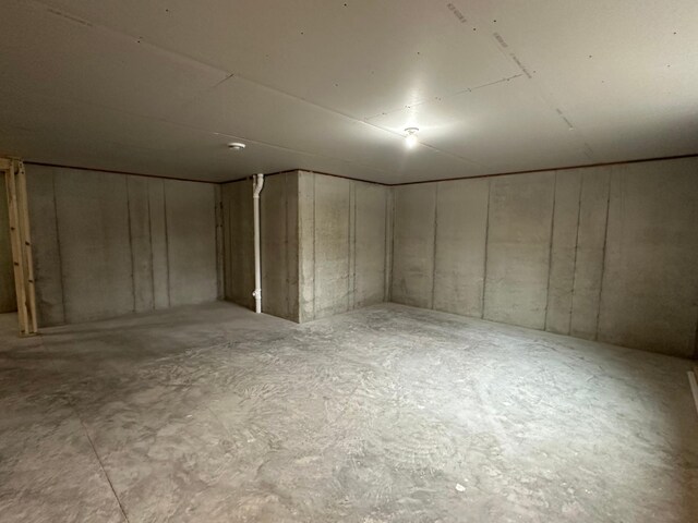 view of basement