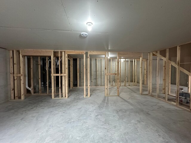 view of basement