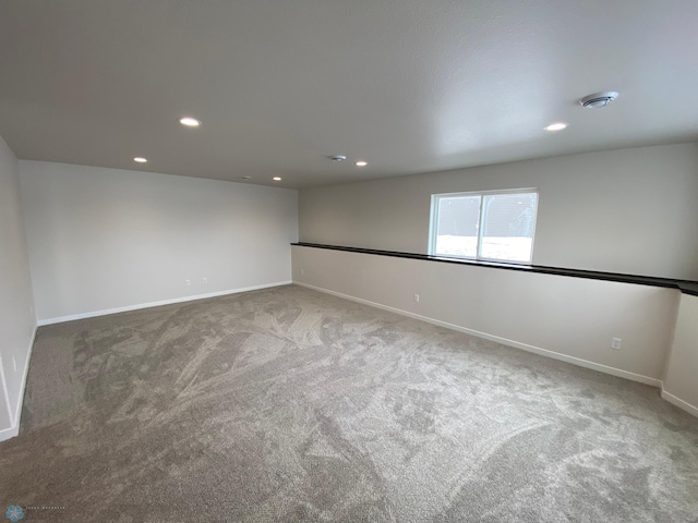 1312 Southview Dr SW, Glyndon, MN 56547 - carpeted spare room featuring recessed lighting, baseboards, and a smoke detector