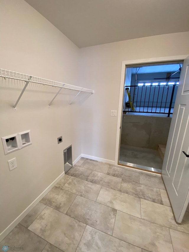 1312 Southview Dr SW, Glyndon, MN 56547 - washroom featuring hookup for an electric dryer, baseboards, and hookup for a washing machine