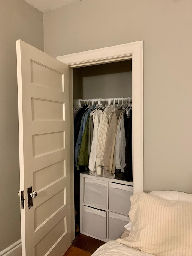 view of closet