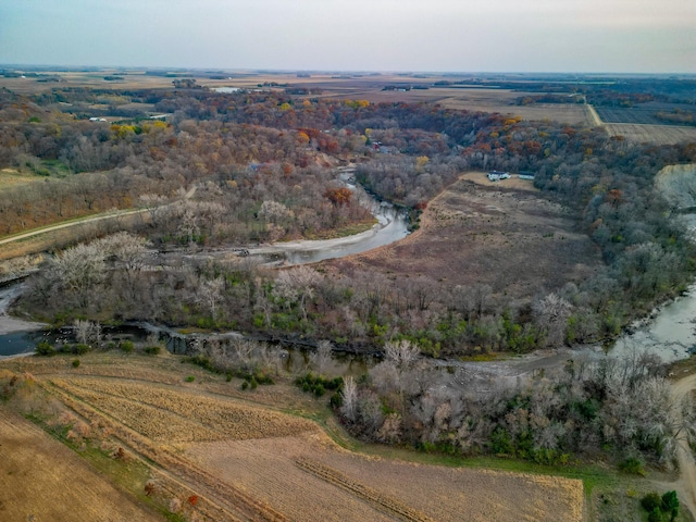 aerial view featuring a rural view