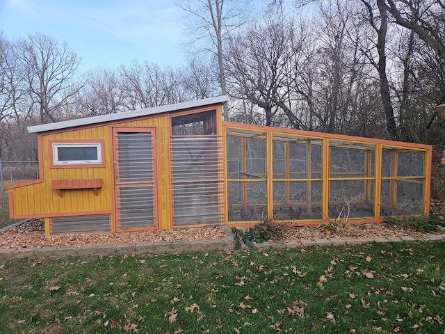 view of outbuilding