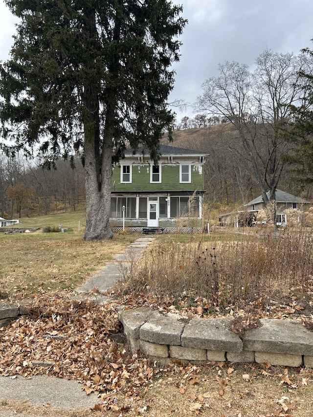 view of front of house with a porch
