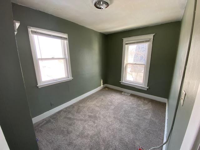 view of carpeted empty room