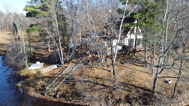 aerial view with a view of trees