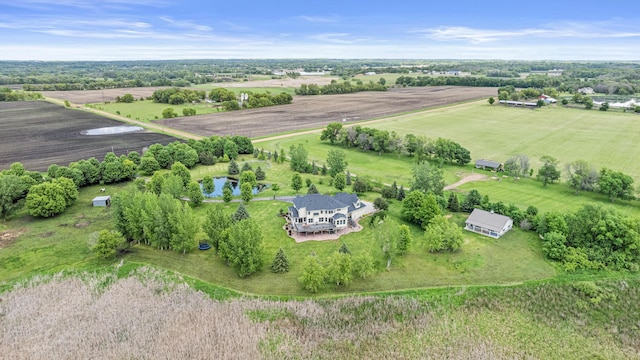 bird's eye view featuring a rural view