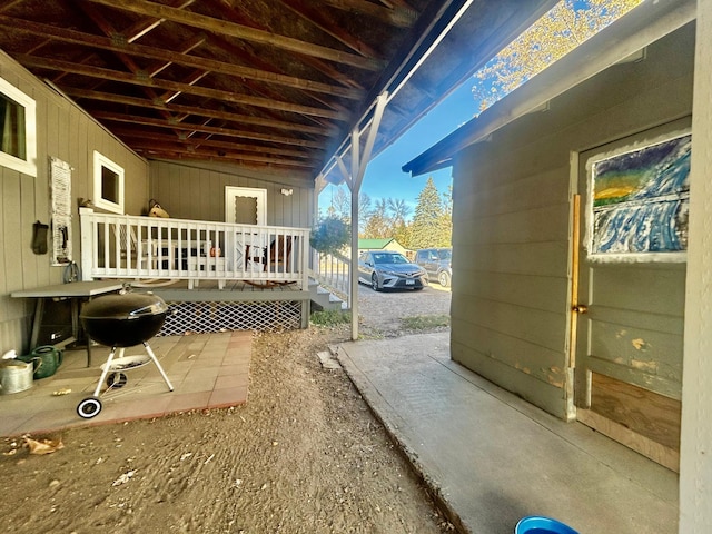 view of patio / terrace featuring area for grilling