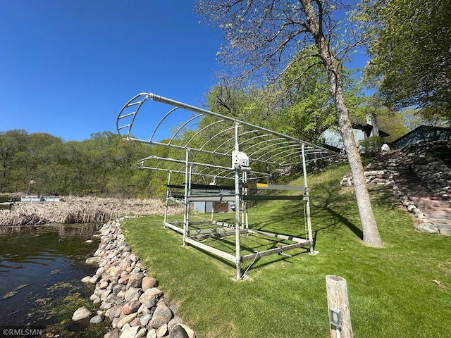 8834 Bishop Ave NW, Maple Lake, MN 55358 - view of community featuring a lawn and a water view