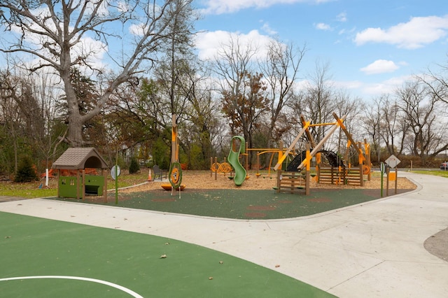 view of jungle gym