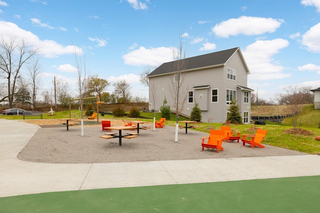 view of jungle gym