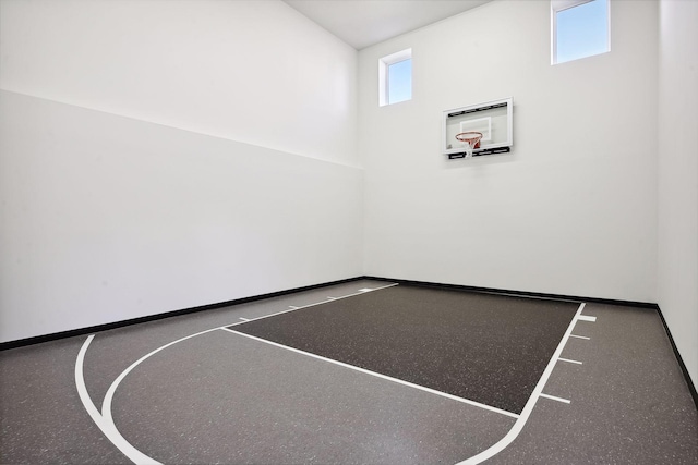 view of basketball court