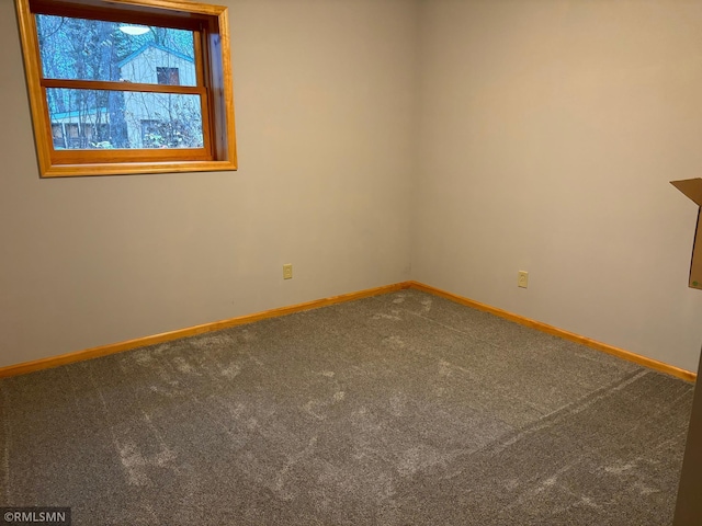 view of carpeted empty room