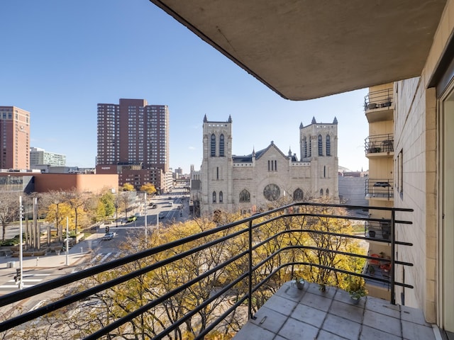 view of balcony