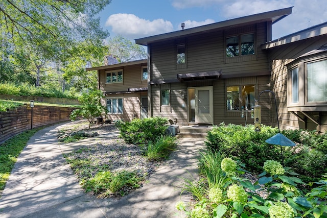 view of rear view of property