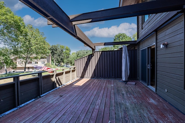 view of deck