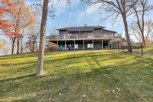 16568 Maplewood Rd, Wakefield Twp, MN 56320 - back of property featuring a deck