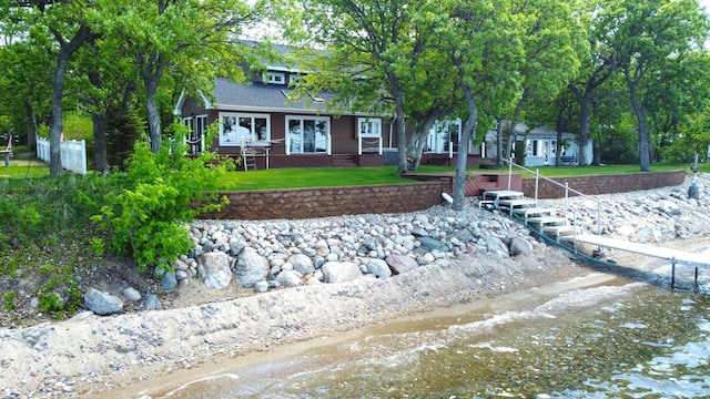 145 Bay View Rd, Ottertail, MN 56571 - rear view of house with a porch