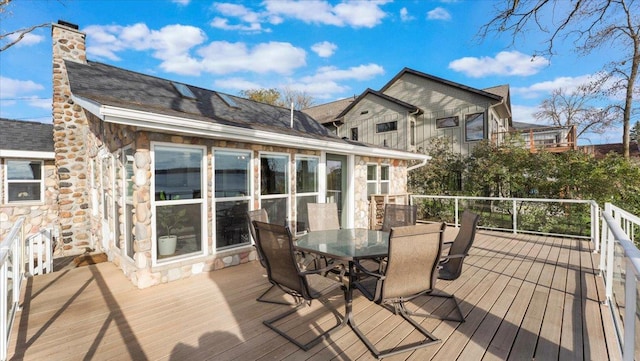 11470 Forada Beach Rd SE, Alexandria, MN 56308 - deck with outdoor dining space