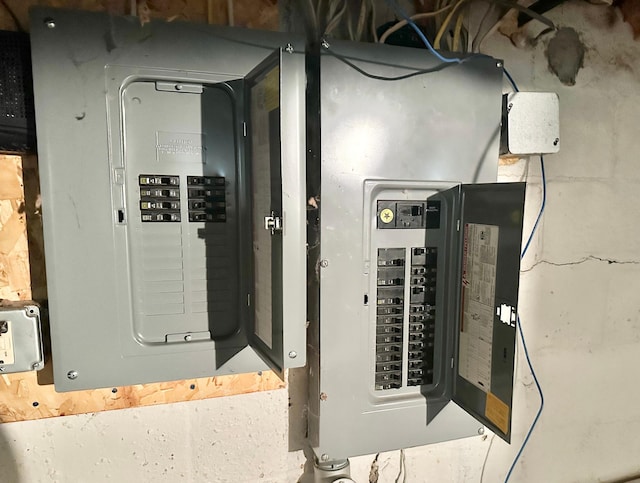 utility room featuring electric panel