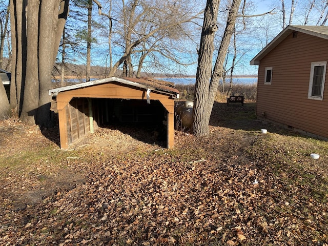 view of outdoor structure