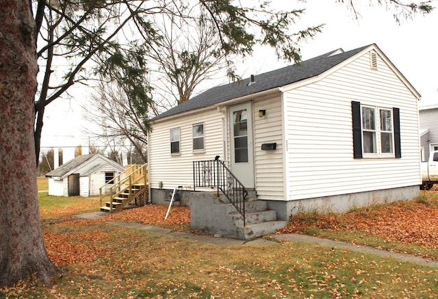 view of rear view of property