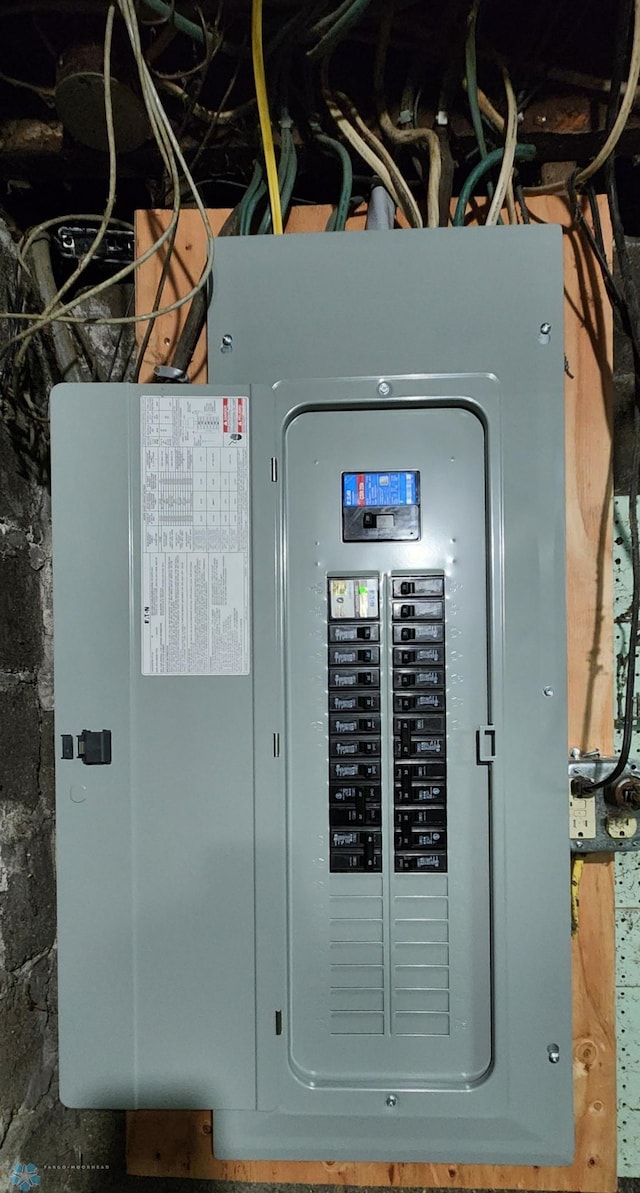 utility room featuring electric panel