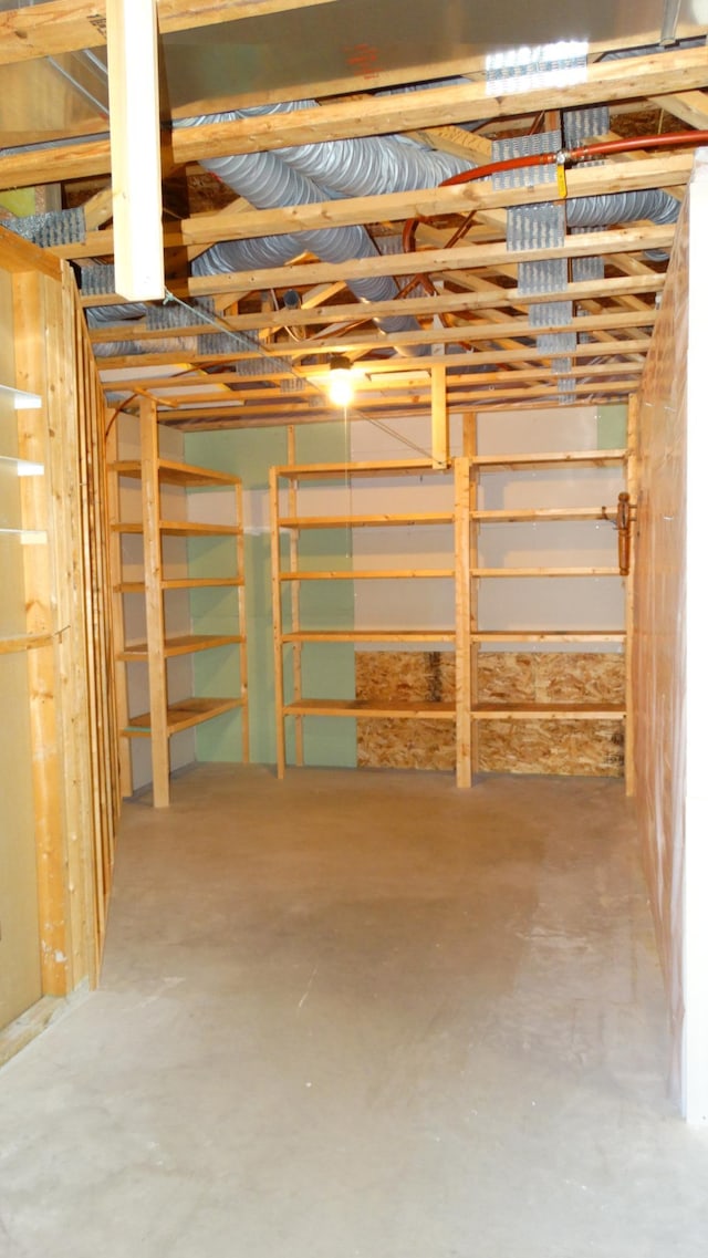 view of basement