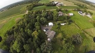 bird's eye view featuring a rural view