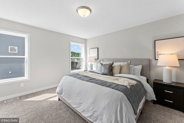 bedroom with carpet flooring