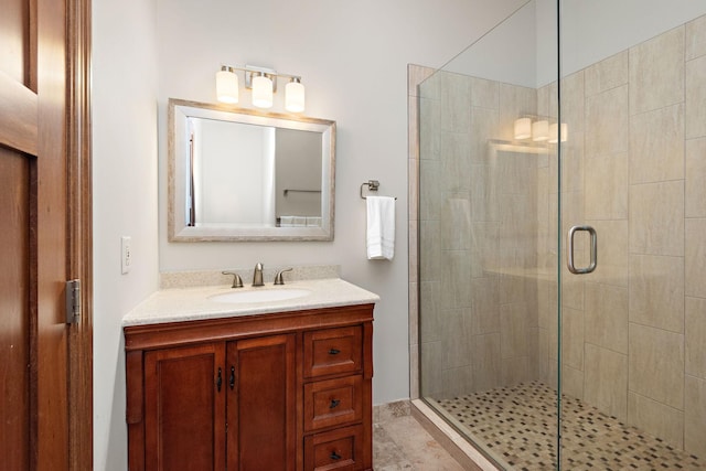 4637 Carlow Rd, Mound, MN 55364 - bathroom featuring a stall shower and vanity