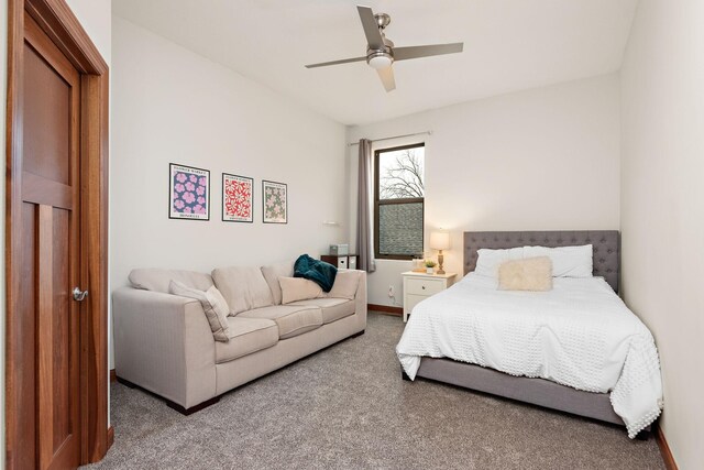 4637 Carlow Rd, Mound, MN 55364 - carpeted bedroom featuring ceiling fan