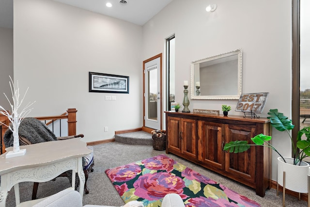 4637 Carlow Rd, Mound, MN 55364 - entryway with carpet floors, baseboards, and recessed lighting