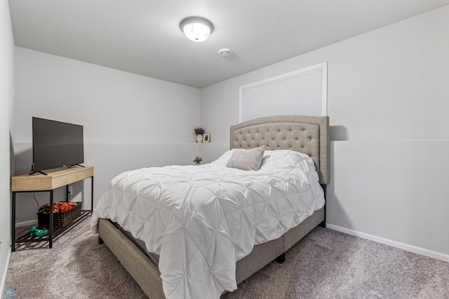 bedroom with carpet floors