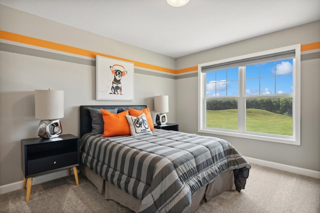 bedroom featuring carpet floors