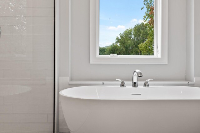 bathroom with a bathing tub