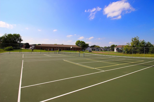 view of tennis court