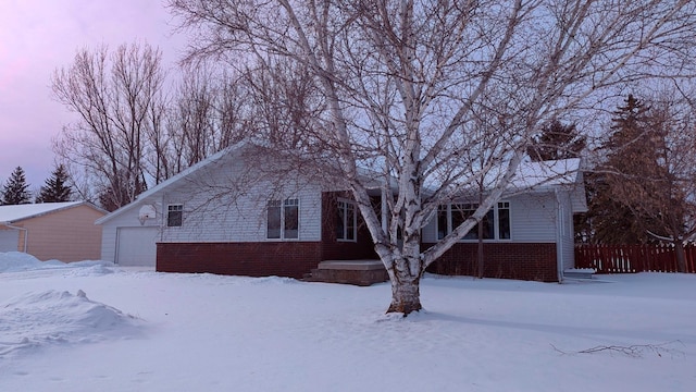 view of front of property