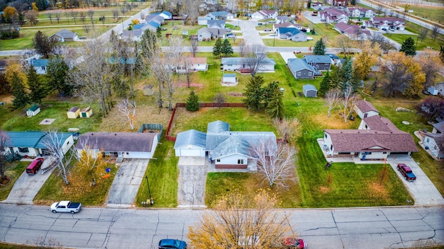 bird's eye view featuring a residential view