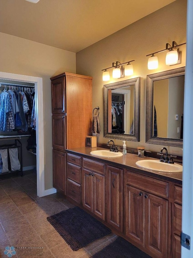 bathroom with vanity