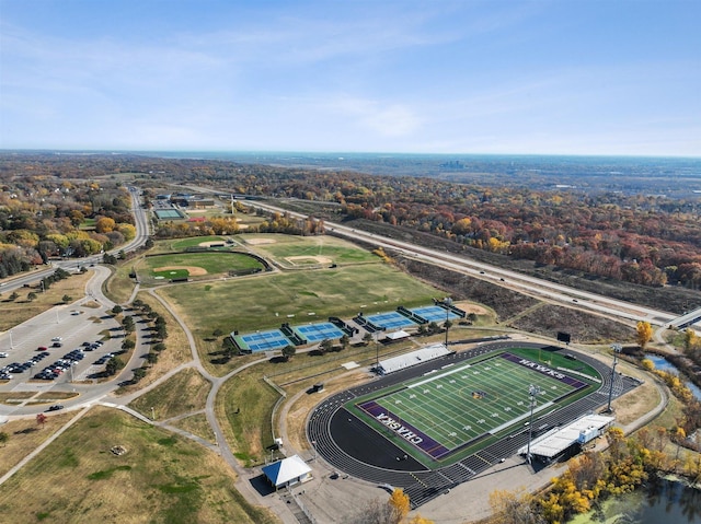 birds eye view of property