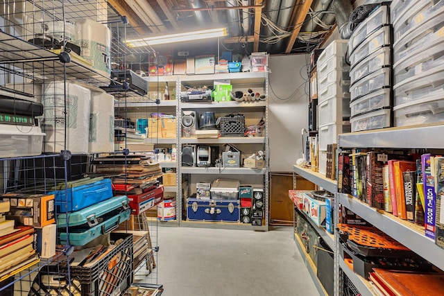 view of storage room