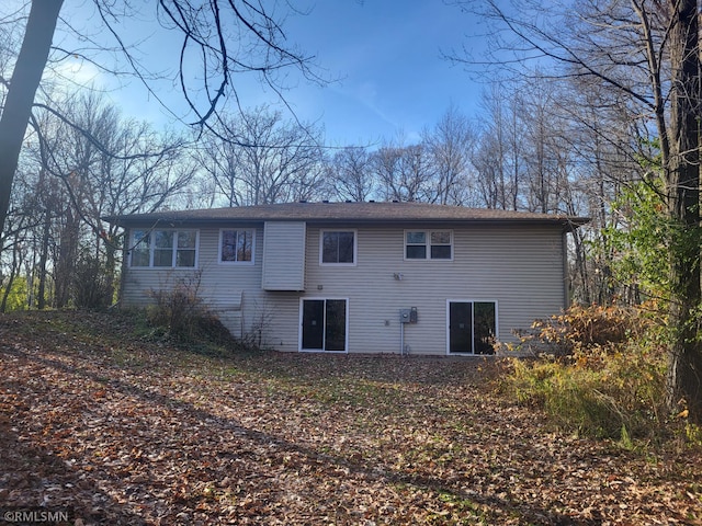 view of rear view of property