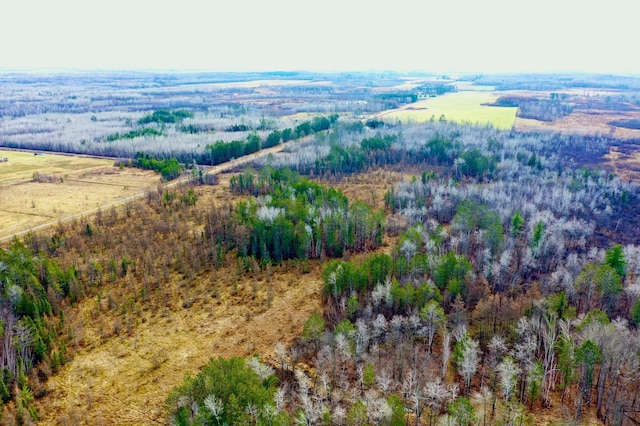 bird's eye view with a rural view