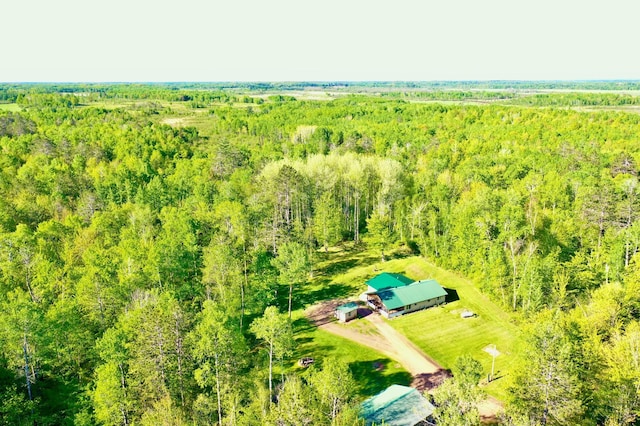 41574 Koland Rd, Sandstone Twp, MN 55072 - view from above of property featuring a heavily wooded area