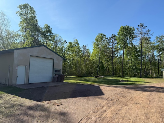41574 Koland Rd, Sandstone Twp, MN 55072 - detached garage featuring driveway