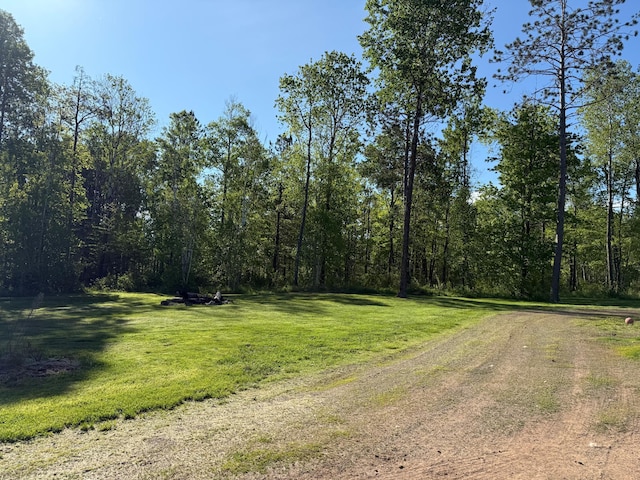 41574 Koland Rd, Sandstone Twp, MN 55072 - view of dirt / gravel road with a wooded view