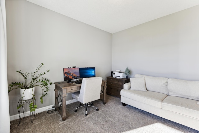 office with carpet floors